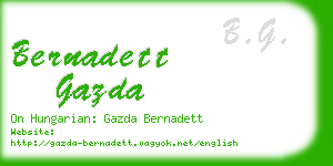 bernadett gazda business card